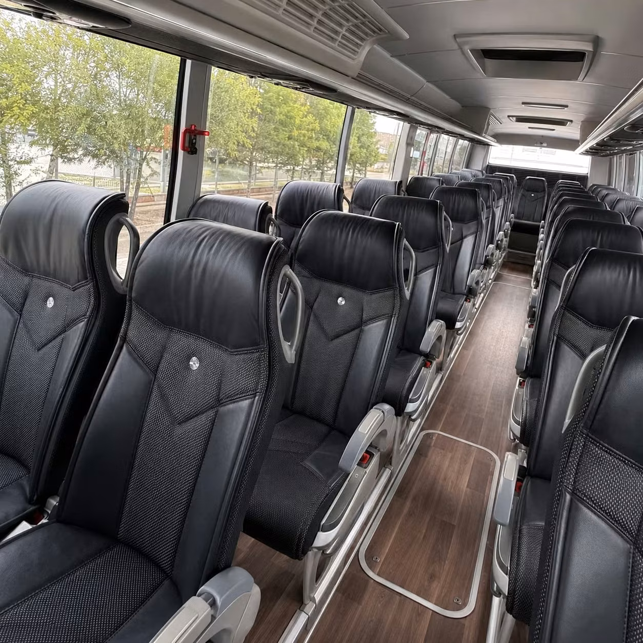baton rouge charter bus rental interior