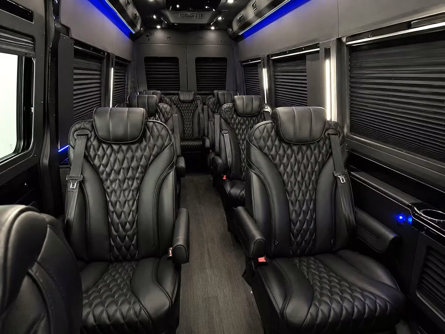 sprinter van with driver inside